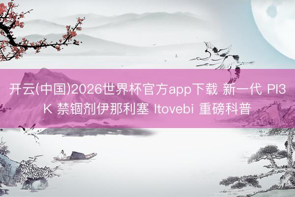 开云(中国)2026世界杯官方app下载 新一代 PI3K 禁锢剂伊那利塞 Itovebi 重磅科普