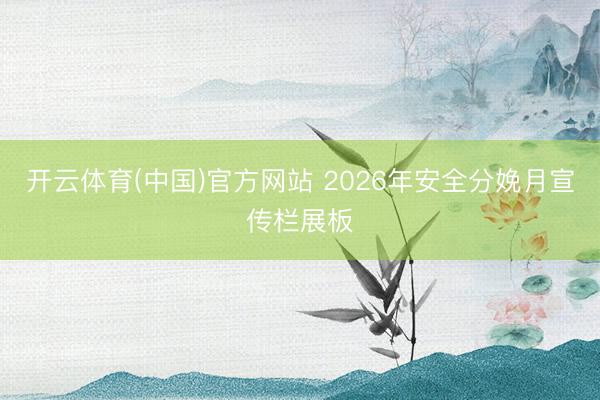 开云体育(中国)官方网站 2026年安全分娩月宣传栏展板